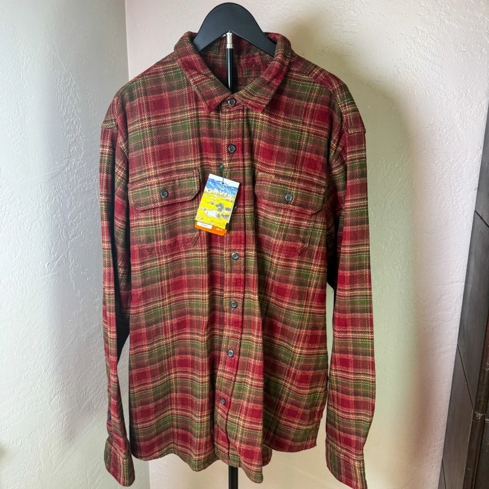 Orvis Plaid Flannel Shirt Jacket Shacket 100% Cotton Size XXL